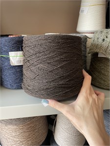 NINFA 60% Вискоза 10% Шелк 30% Полиамид 750м/100г Коричневый таупе BOT_7042